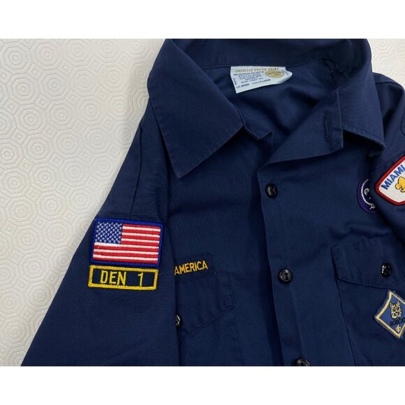 Vintage Boy Scouts America Blue Troop Shirt Boys Youth XL - Picture 5 of 9